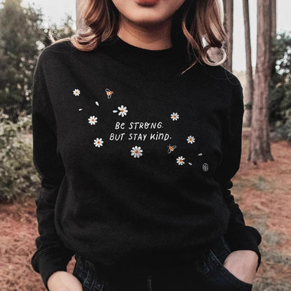 Damen Sweatshirt Florales Design Weiss - Eveloria