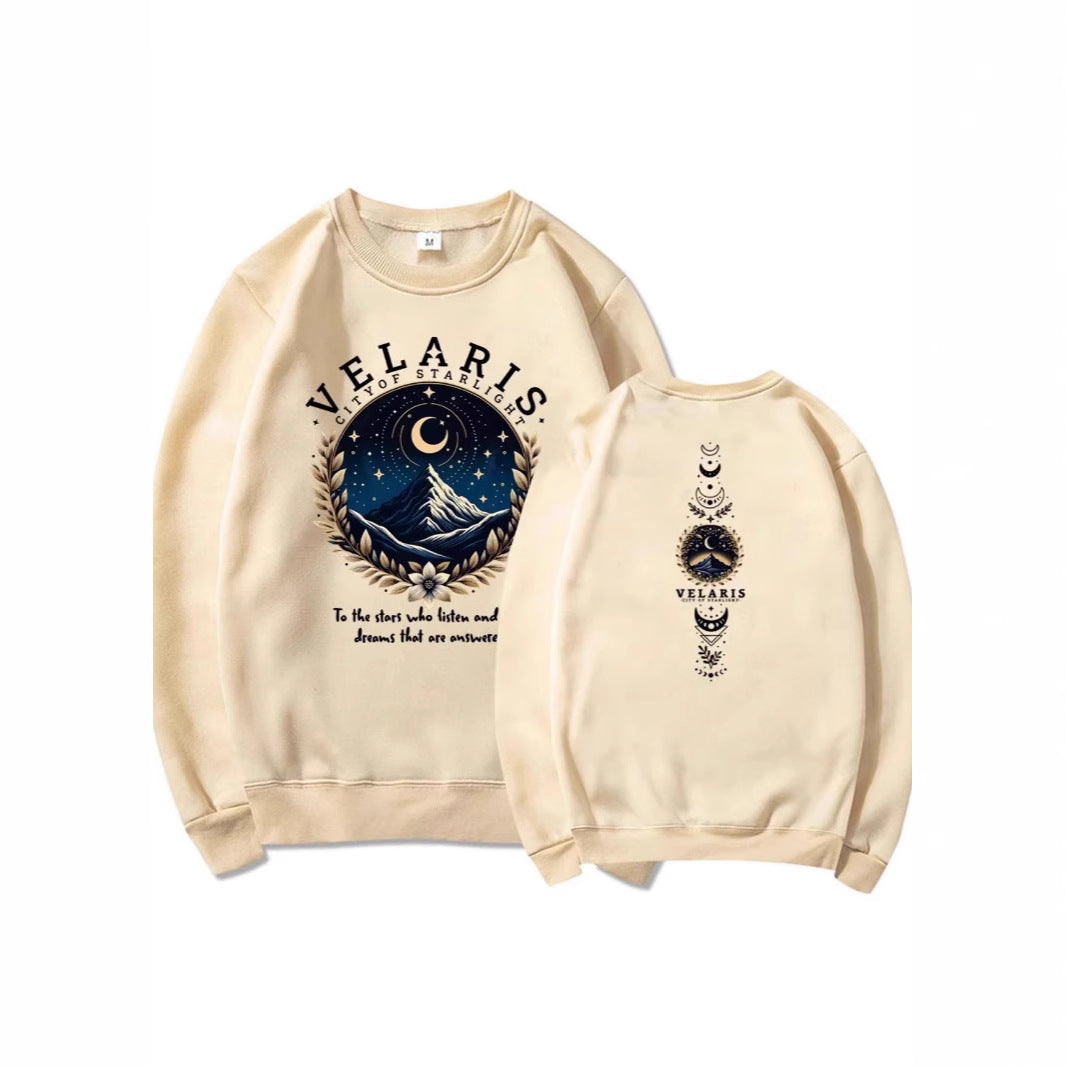 Damen Sweatshirt Nachthimmel Motiv Eveloria