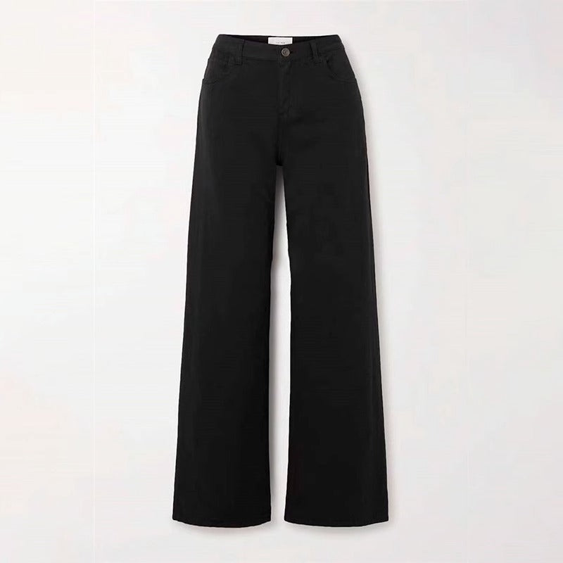 Damen Weite Hose Eveloria Baumwolle Bequem