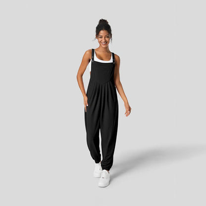 Damen Jumpsuit Lässig mit Taschen Eveloria