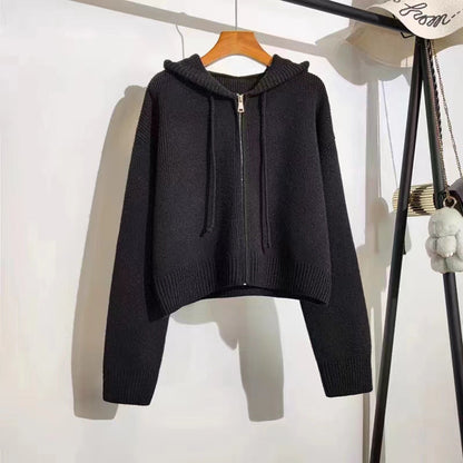 Damen Kapuzenpullover Lässiger Schnitt Mit Reißverschluss