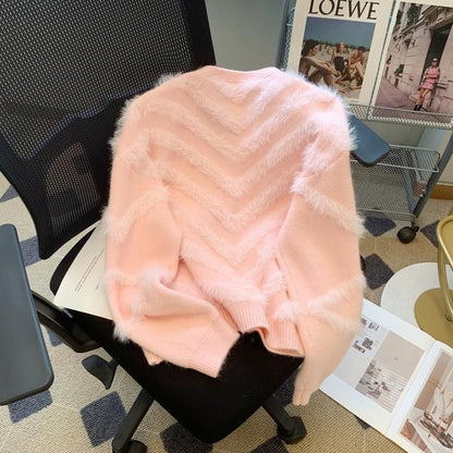 Damen Flauschcardigan mit Perlen Eveloria