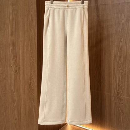Damen Loungehose Elastisch Weit Bequem