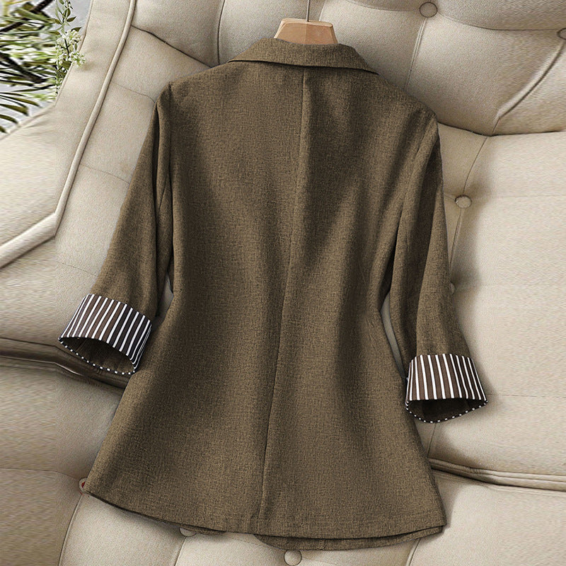 Damen Blazer Strukturierte Ärmel Eveloria