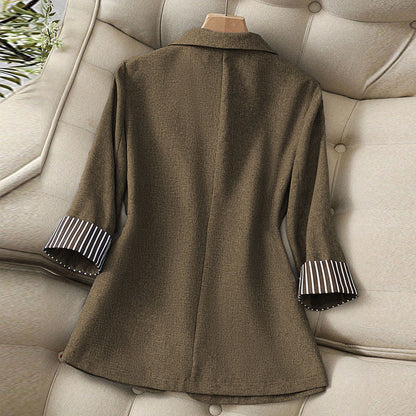Damen Blazer Strukturierte Ärmel Eveloria