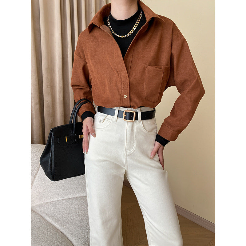 Eveloria Damen Karo Bluse Klassischer Schnitt - Eveloria