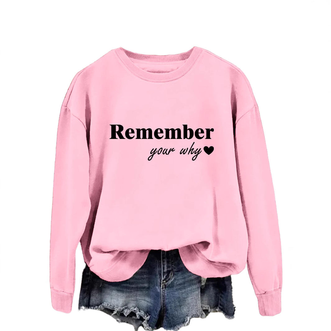 Damen Sweatshirt Lässig Motiv-Aufdruck Grau Eveloria