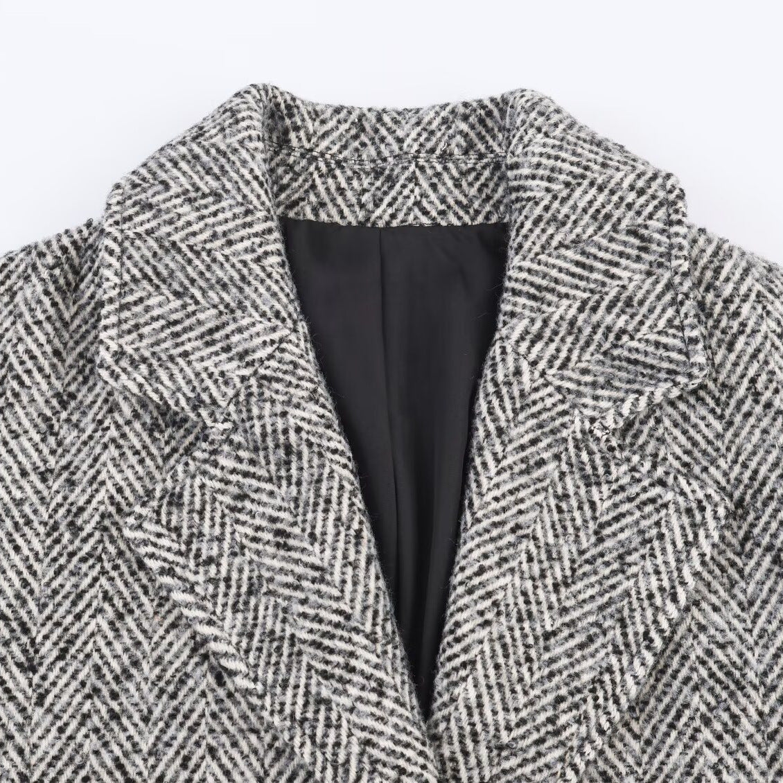 Damen Oversized Wollmantel Klassisch Eveloria