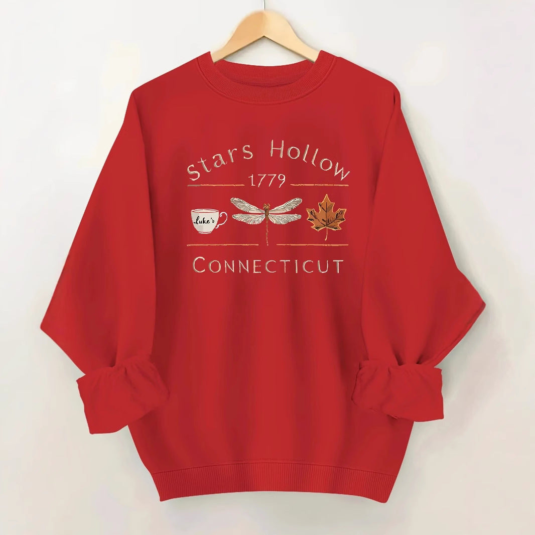 Damen Sweatshirt Stars Hollow Motiv Eveloria Grau - Eveloria