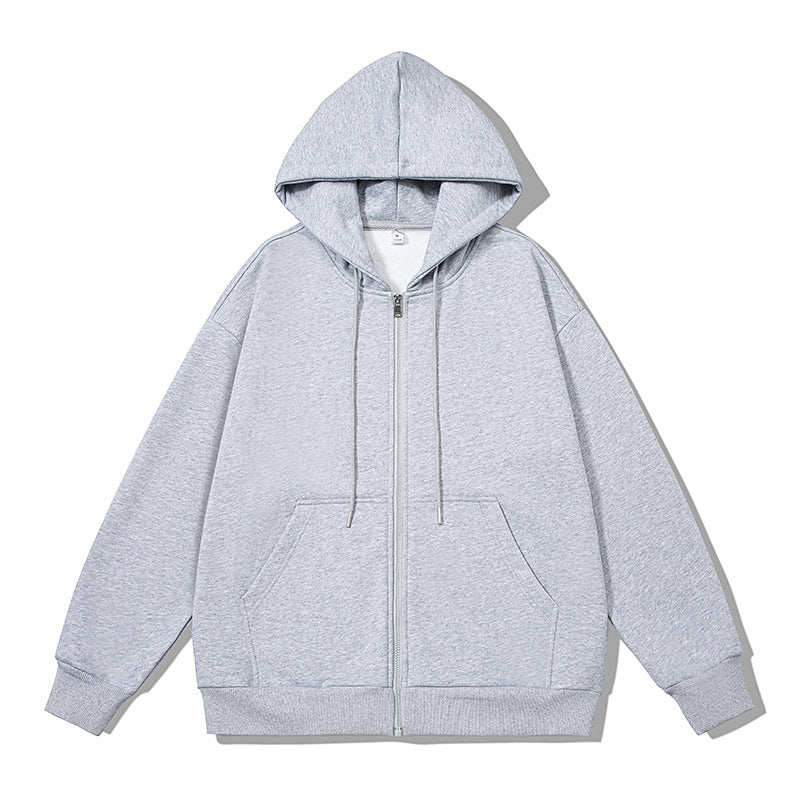 Damen Hoodie mit Taschen Weiches Innenfutter Grau Eveloria
