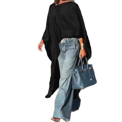Damen Oversized-Oberteil Fließender Schnitt Eveloria