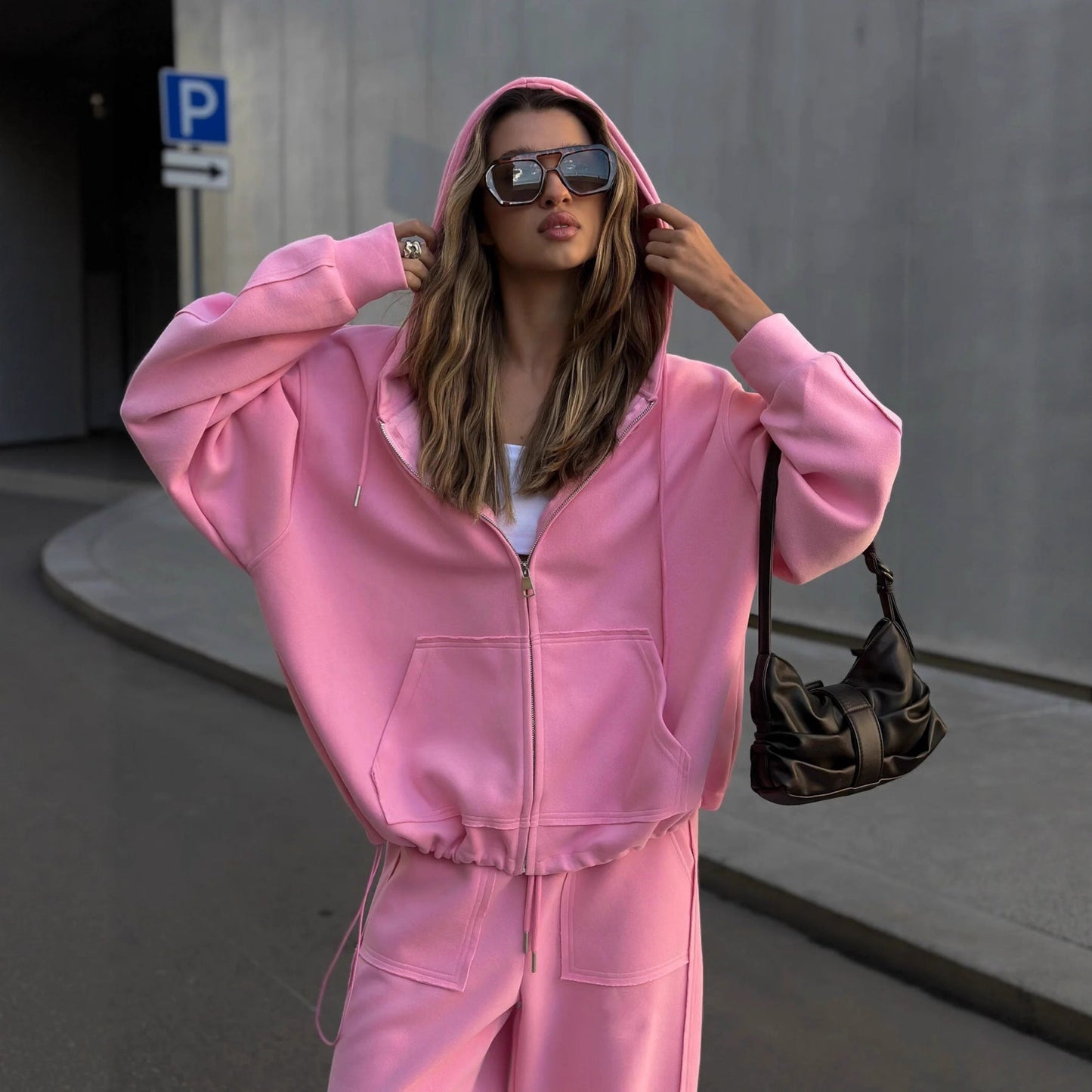 Damen Loungewear-Set mit Kapuzenpullover und Hose