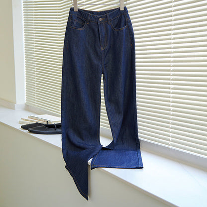 Damen Weite Jeans Lockere Fit Eveloria