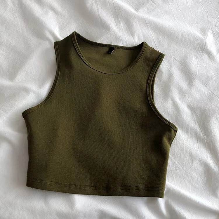 Damen Crop- Atmungsaktives Material Figurbetont