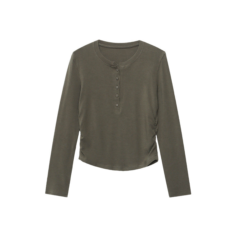 Damen Langarmshirt mit Rippdetails Eveloria