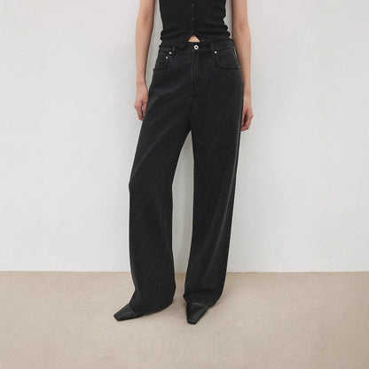 Damen Bootcut-Jeans Hochbund Elegant Eveloria