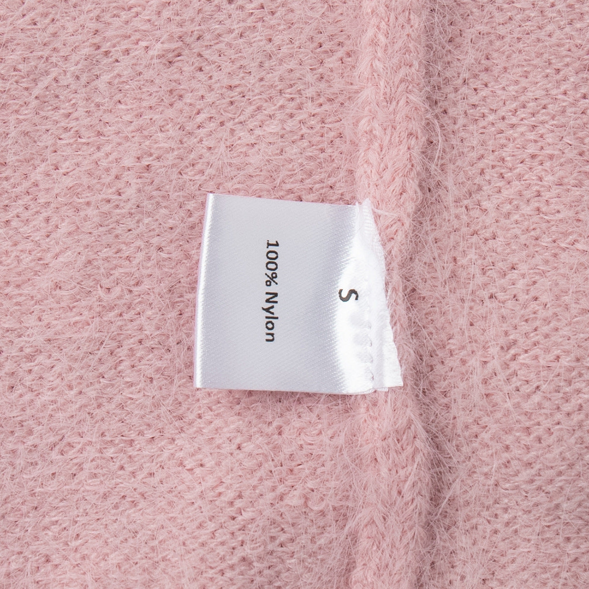 Damen Flauschiger Pullover 100% Nylon Lässiger Schnitt
