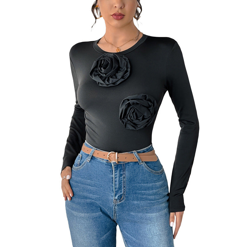 Damen Body Strukturiert Floralmuster Eveloria