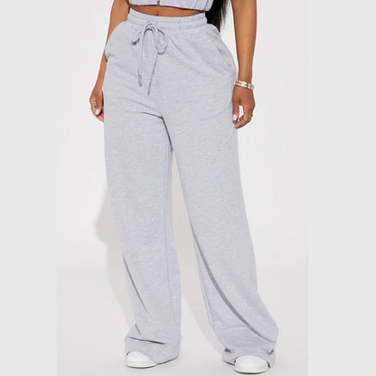 Damen Sweatpants Weite Passform Elastischer Bund Eveloria