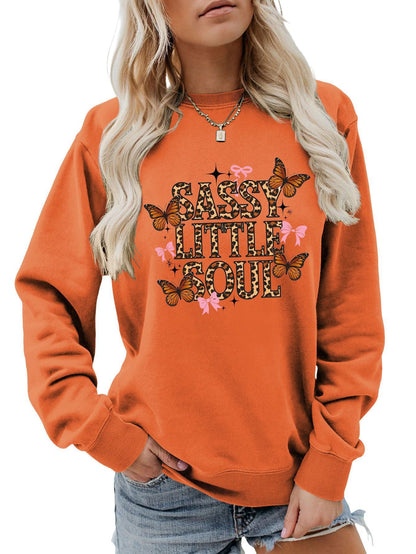 Damen Sweatshirt Schmetterlingsdesign Eveloria
