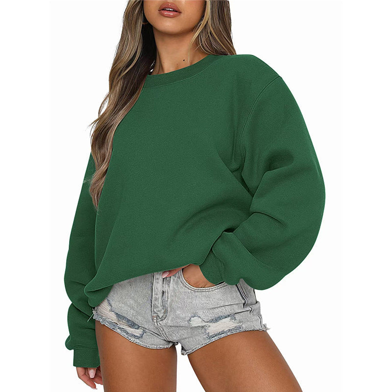 Damen Sweatshirt Lässiger Schnitt Voluminöse Ärmel Eveloria