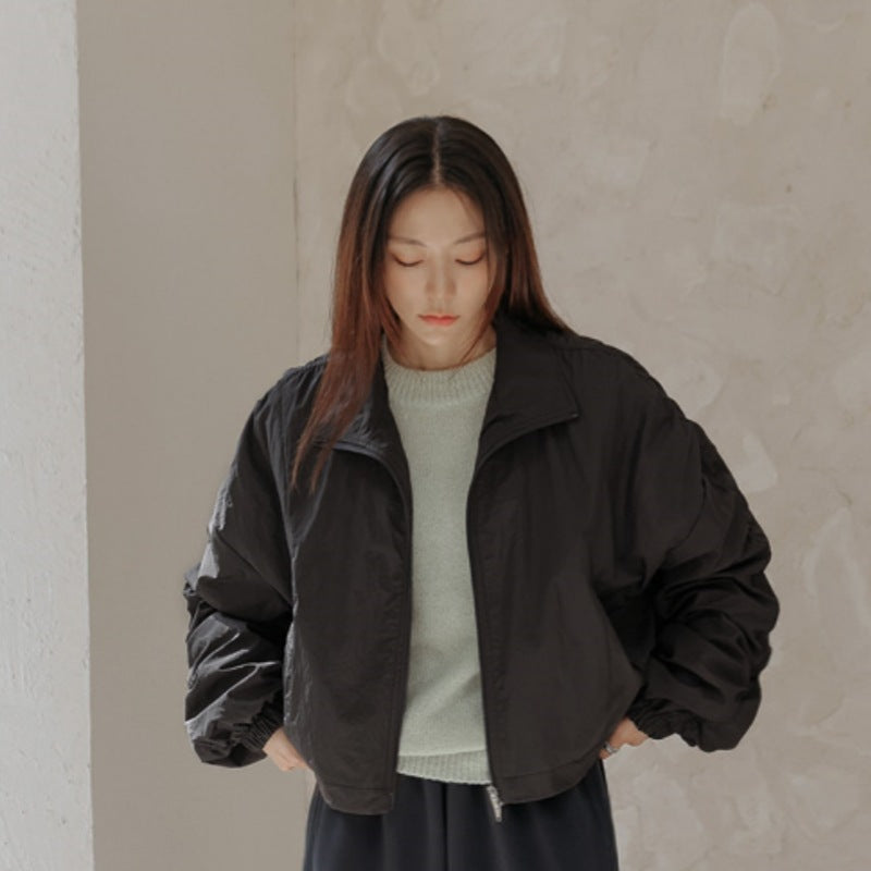 Damen Cropped Übergangsjacke Trenddesign