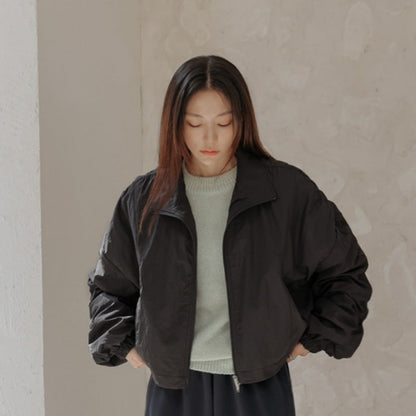Damen Cropped Übergangsjacke Trenddesign