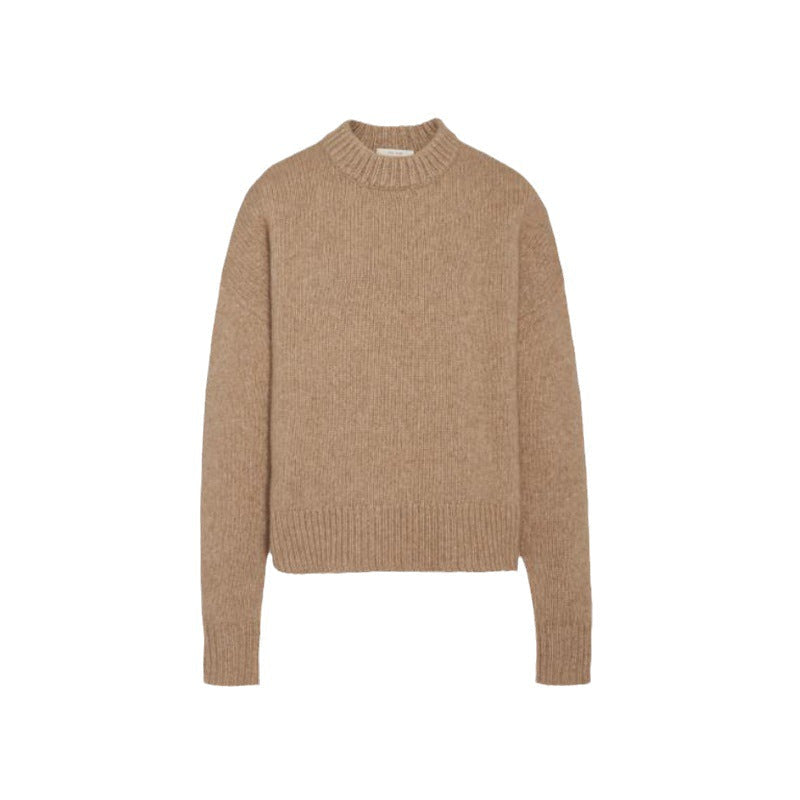 Damen Grobstrickpullover Überlange Ärmel Eveloria