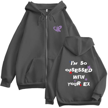 Damen Kapuzenjacke mit Aufdruck Bequem Grün