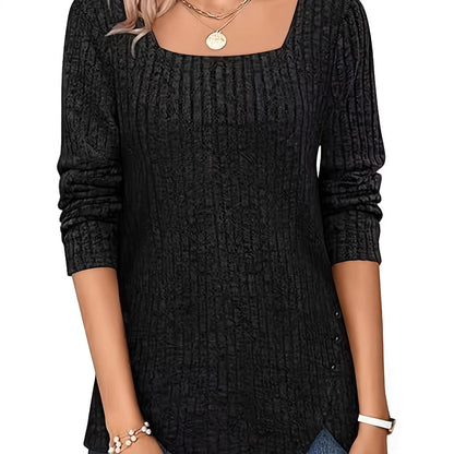 Damen Langarmshirt Eveloria Baumwolle Weiße Farbe
