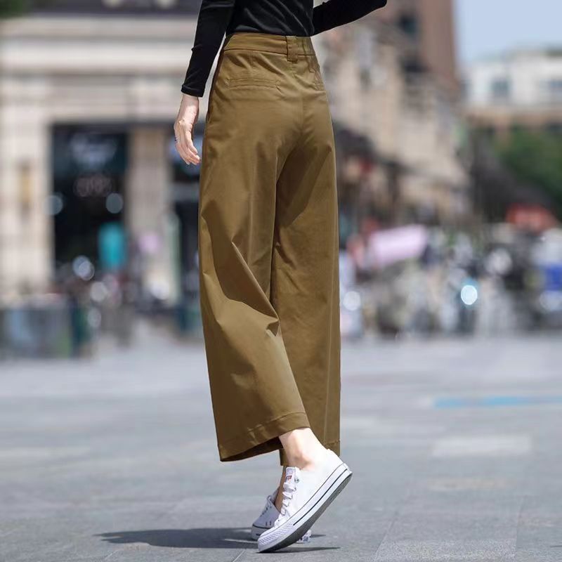 Damen Weite Hose Hochbund Eveloria