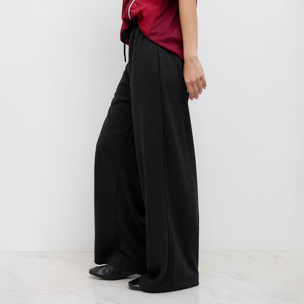 Damen Sweatpants Hoher Bund Weiter Schnitt Bequem Eveloria