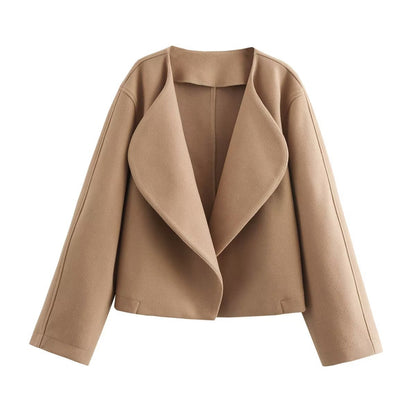 Damen Kurzjacke Stehkragen Modern Eveloria