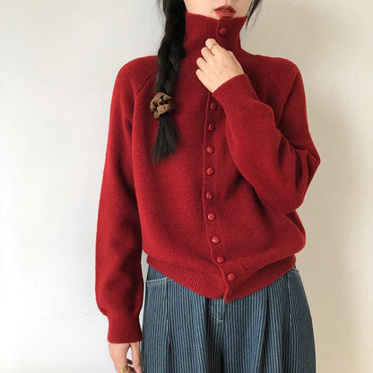 Damen Cardigan mit Knöpfen Modisch Eveloria