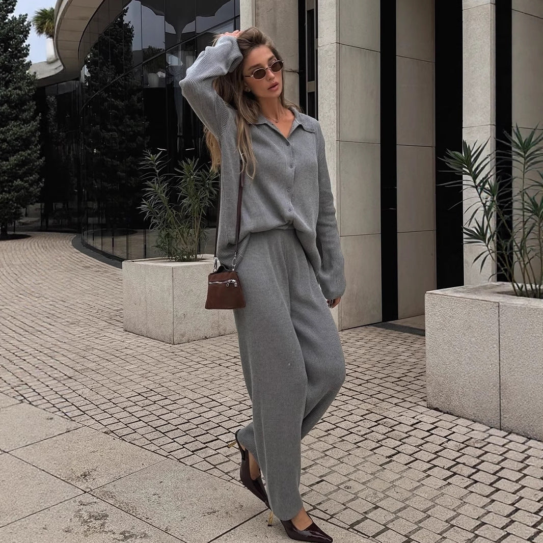Damen Strickoberteil Rippmuster