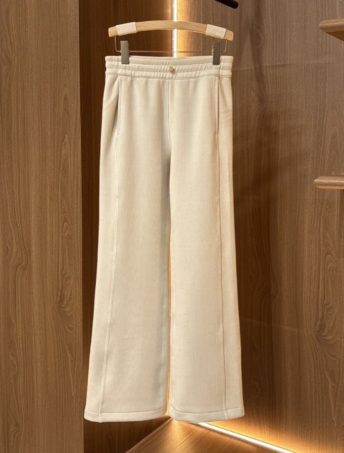Damen Loungehose Elastisch Weit Bequem