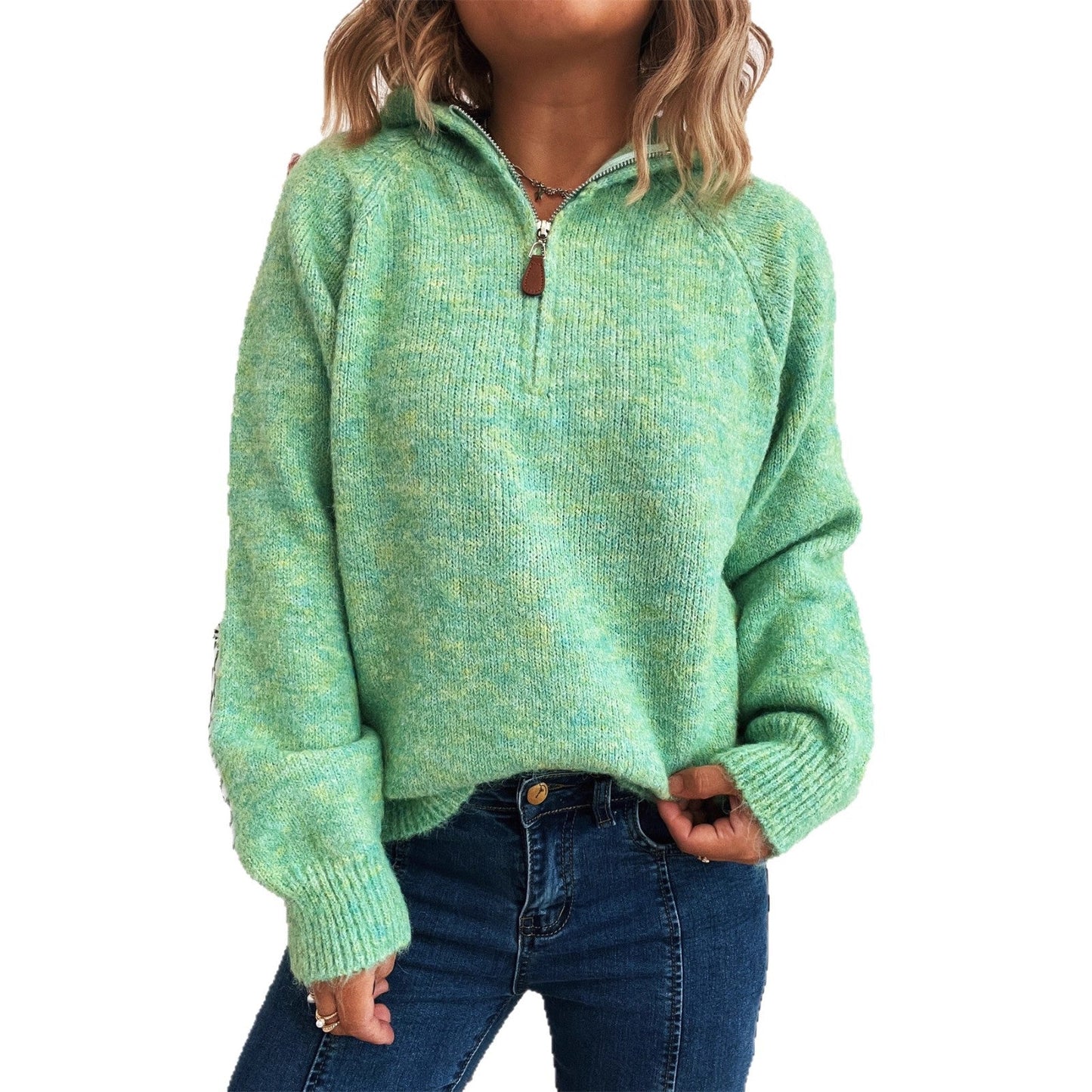 Damen Kapuzenpullover Reißverschluss Eveloria