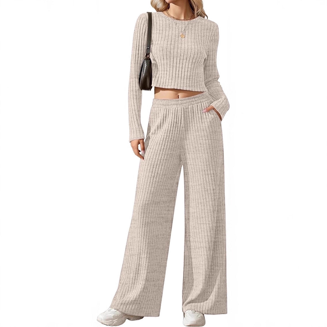 Damen Strickensemble Weites Schnitt Eveloria