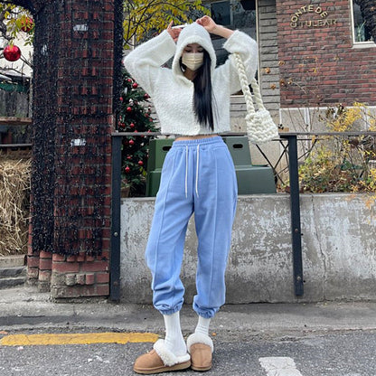 Damen Sweatpants Bequem Gummizug Eveloria