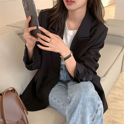 Damen Oversize Blazer Strukturiert Eveloria