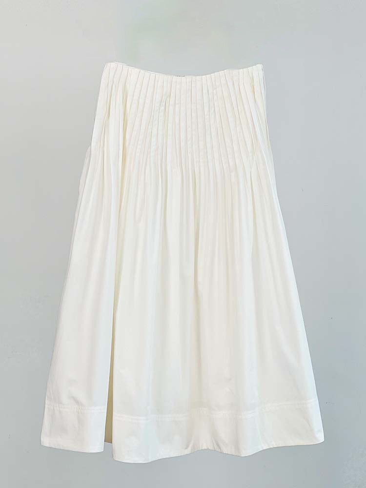 Damen Midirock Plissee Elegant Eveloria