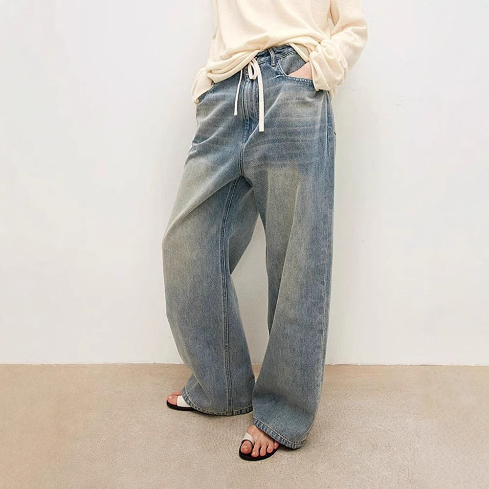 Damen High-Waist Jeans Weite Fit Eveloria