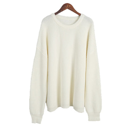 Damen Oversized Strickpullover Lässiger Schnitt Eveloria