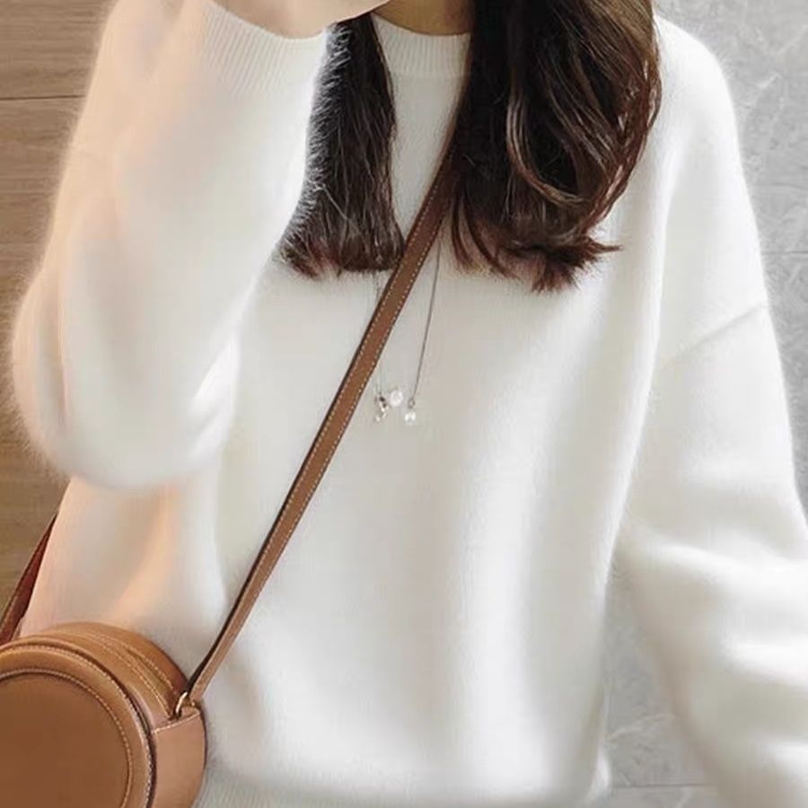 Damen Wollpullover Gemütlich Eveloria