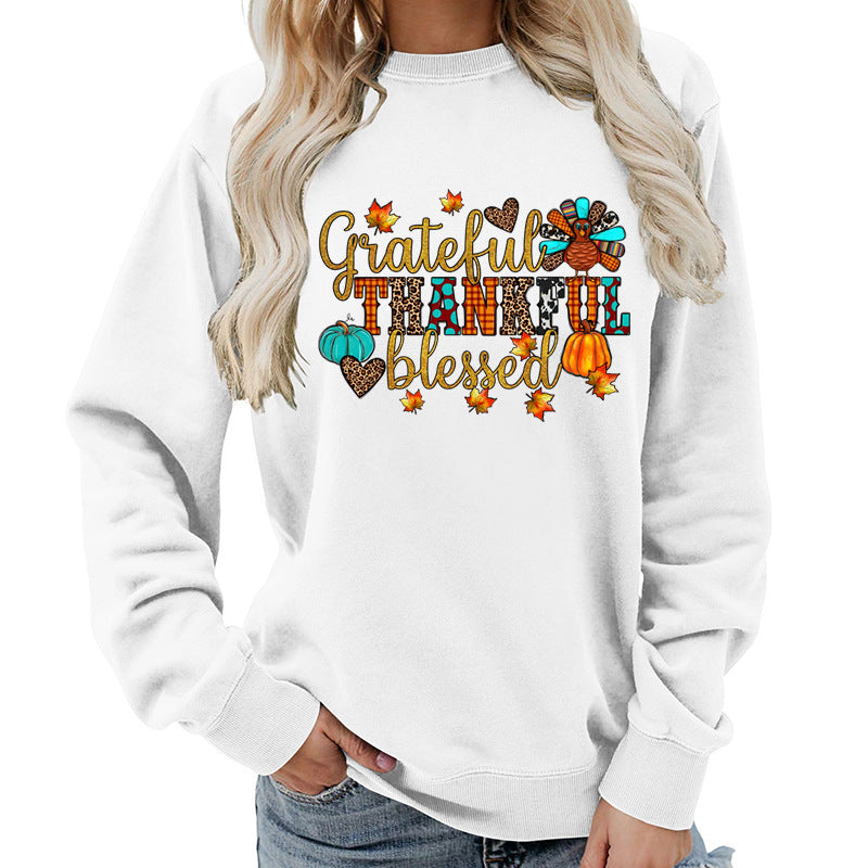 Damen Sweatshirt Herbstlich Dankeschön Motiv Eveloria