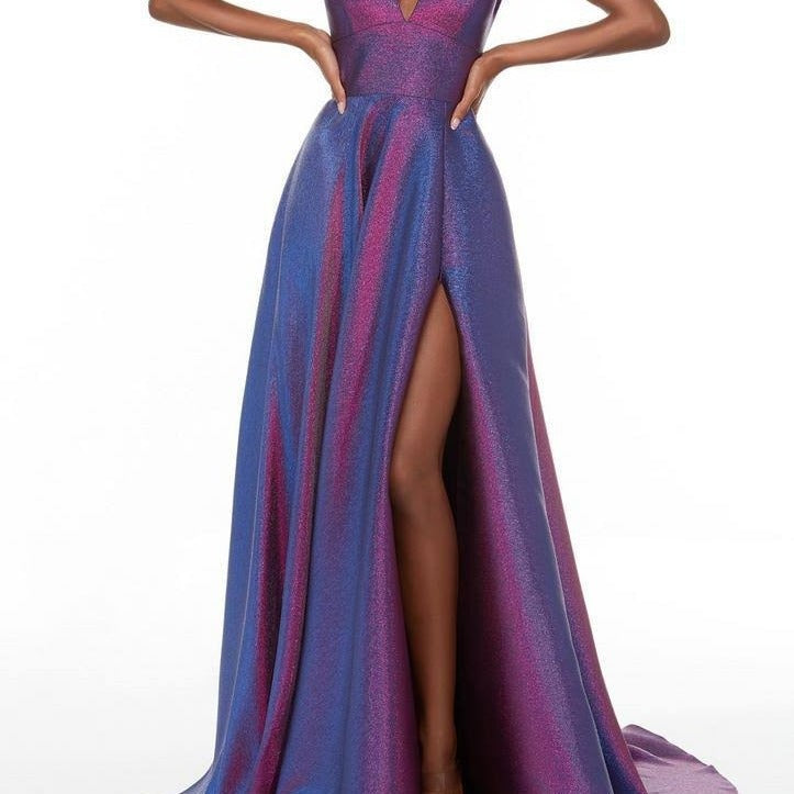 Damen Abendkleid mit Seitenschlitz Eveloria - Eveloria