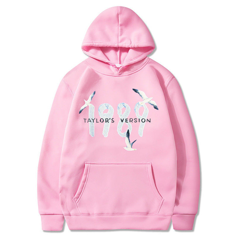 Damen Kapuzenpullover Baumwolle Vogelmotiv Eveloria