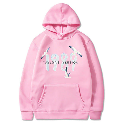 Damen Kapuzenpullover Baumwolle Vogelmotiv Eveloria