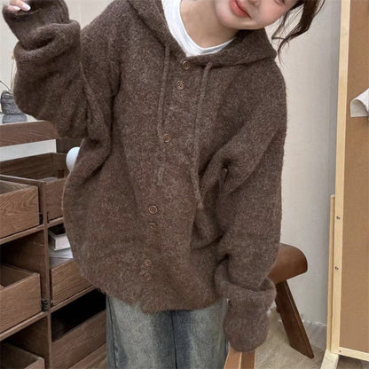 Damen Oversized Strickpullover Kuschelig Eveloria