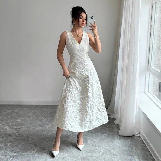 Damen Maxikleid Spitze V-Ausschnitt Spaghettiträger Schwarz - Eveloria